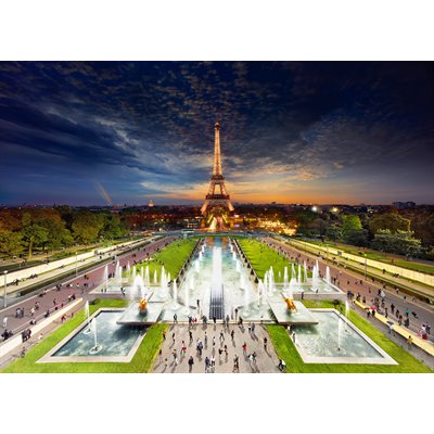 Puzzle: 1000 Stephen Wilkes: Eiffel Tower, Paris, Day to Night
