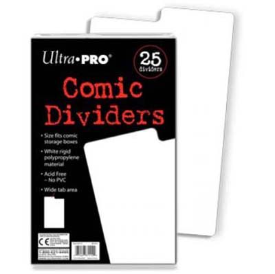 Dividers: Comic Dividers: White (25ct)