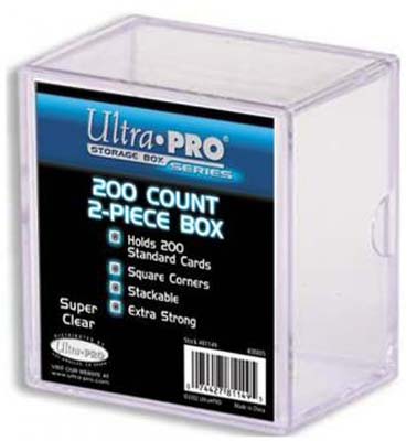 Card Storage: 2-Piece Box: Clear (200ct)