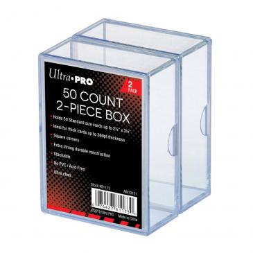 Card Storage: 2-Piece Box: Clear (50ct) (2 Pack)