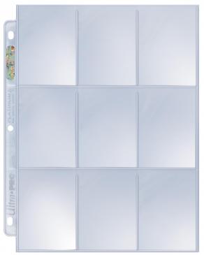 Pages: Toploading: 9-Pocket: Standard Size Cards: Clear (100ct)