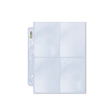 Pages: Toploading: 4-Pocket: Mini 2-Ring Album Size: Clear (100ct)