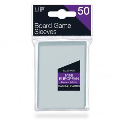 Sleeves: Board Game: Mini European: Clear (50ct)