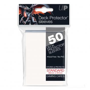 Sleeves: PRO-Gloss Deck Protector: Standard Size: White (100ct)