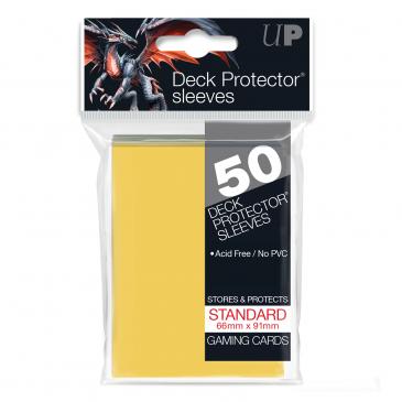 Sleeves: PRO-Gloss Deck Protector: Standard Size: Yellow (100ct)