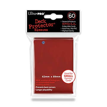 Sleeves: PRO-Gloss Deck Protector: Japanese Size: Red (60ct)