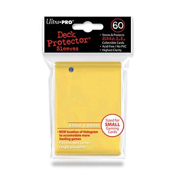 Sleeves: PRO-Gloss Deck Protector: Japanese Size: Yellow (60ct)
