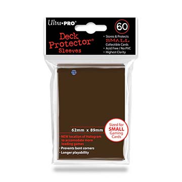Sleeves: PRO-Gloss Deck Protector: Japanese Size: Brown (60ct)