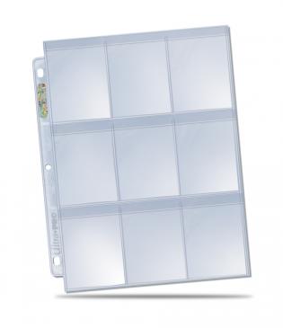 Pages: Toploading: 9-Pocket: Secure Page: Standard Size Cards: Clear (100ct)