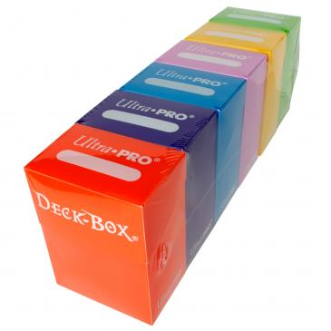 Deck Box: Amazon Bundle: Orange, Purple, Blue, Pink, Yellow, Green (6 Pack)