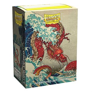 Sleeves: Dragon Shield Limited Edition Brushed Art: The Great Wave (100) ^ NOV 18 2022