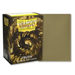 Sleeves: Dragon Shield: Matte DUAL: Truth (Gold) (100)