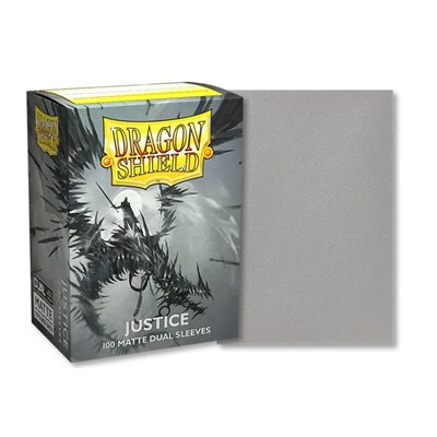 Sleeves: Dragon Shield: Matte DUAL: Justice (Silver) (100)