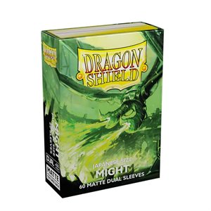 Sleeves: Dragon Shield: Matte Japanese DUAL: Might (Green) (60)