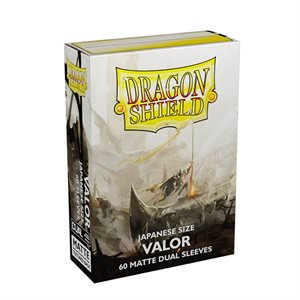 Sleeves: Dragon Shield Matte Japanese DUAL Valor (60) (Ivory) ^ JUNE 2023