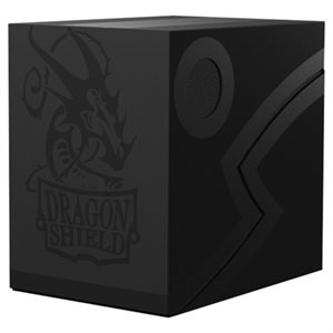 Deck Box: Dragon Shield Double Shell: Shadow Black / Black ^ APR 22 2022