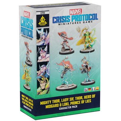 Marvel Crisis Protocol: Mighty Thor, Lady Sif, Thor, Loki Character Pack ^ AUG 2 2024