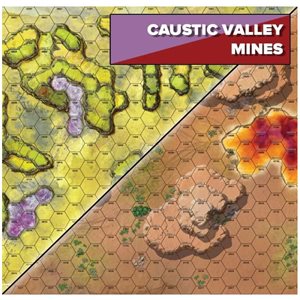 BattleTech: Battlemat: Caustic Valley / Mines (No Amazon Sales)