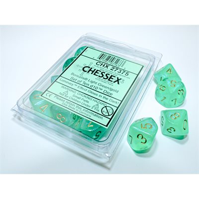 Borealis: 10D10 Light Green / Gold Luminary