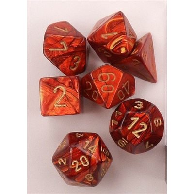 Scarab: 7Pc Scarlet / Gold