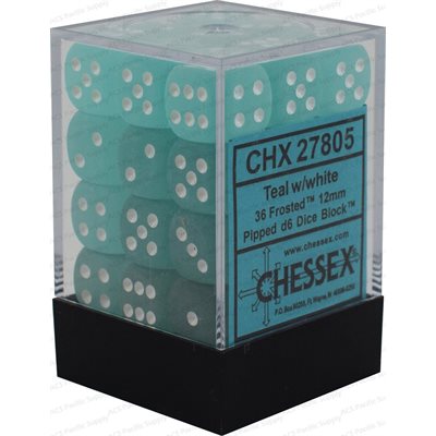 Frosted: 36D6 Teal / White