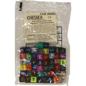 Signature: Bag Of 50 Assorted D6 (2021 Mix) (with numbers)