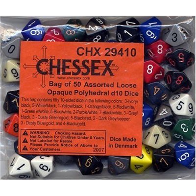 Opaque: Bag Of 50 Assorted D10