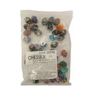 Gemini: Bag Of 50 Assorted D10