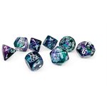 Lab Dice 8: Nebula: 7pc Flourite / White (with bonus die)