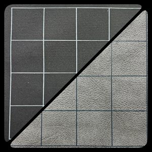 Mat: 1” Sq 2 Sided Black / Grey Battlemat ^ Q4 2022