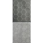 Mat: 1” Hex 2 Sided Black / Grey Megamat (Two Color Mat)