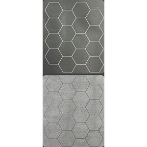 Mat: 1” Hex 2 Sided Black / Grey Megamat (Two Color Mat) ^ FEB 2023