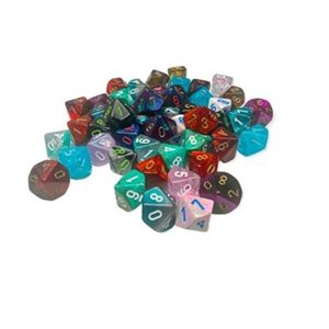 Mini Polyhedral: Bag of 50 Assorted D10