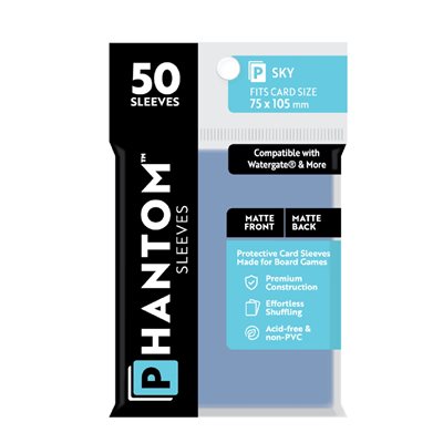 Phantom Sleeves: Matte / Matte: Watergate + (Size: Sky) (50)