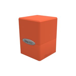 Deck Box: Pumpkin Orange Satin Cube (100ct)