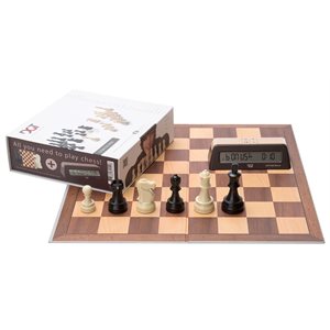 Chess Starter Box: Brown (Pieces + Board + Clock) ^ OCT 2024