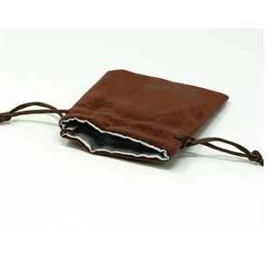 Velvet Dice Bag: Small Brown (No Amazon Sales)