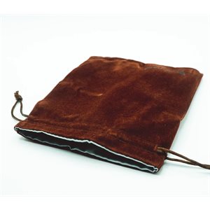 Velvet Dice Bag: Medium Brown (No Amazon Sales)