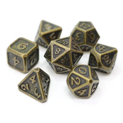 7 Pc RPG Set: Mythica Dark Gold (No Amazon Sales)