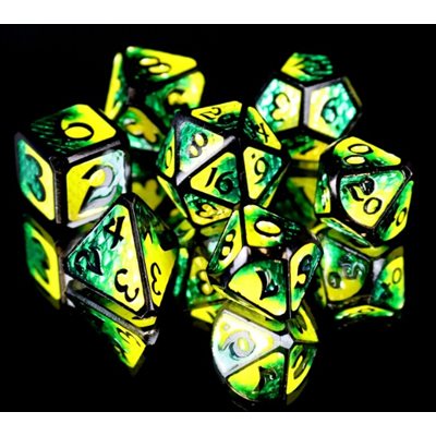 7 Pc RPG Set: Drakona Embers Bacu (No Amazon Sales)