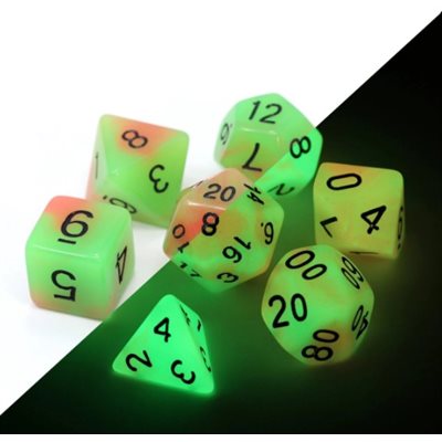 7 Pc RPG Set: Glow-in-the-Dark: Poison Ivy (No Amazon Sales)