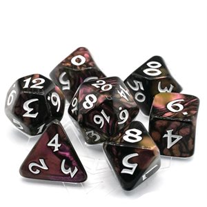 7 Pc RPG Set: Elessia: Dagda with White (No Amazon Sales)