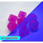 Project Dice 7 Pc RPG Set: AfterDark Avalore Purple Rain (No Amazon Sales)