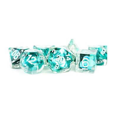 Dice: Resin 16mm 7pc Set: Mermaid Scales ^ Q2 2024