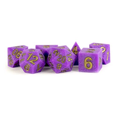 Dice: Sharp Edge Silicon Rubber 16mm 7pc Set: Regal Ricochet ^ Q3 2024