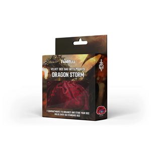 Dice Bag: Dragon Storm: Velvet Compartment Dice Bag: Red Dragon Scales ^ Q2 2024