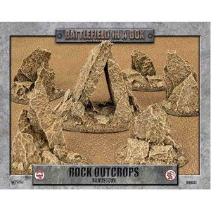 Battlefield in a Box: Essentials: Rock Outcrops: Sandstone (x6)