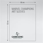 Sleeves: Marvel Champions Captain Marvel (50)