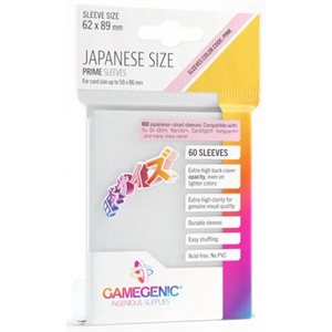 Sleeves: Gamegenic Prime Japanese Sized Sleeves White (60)