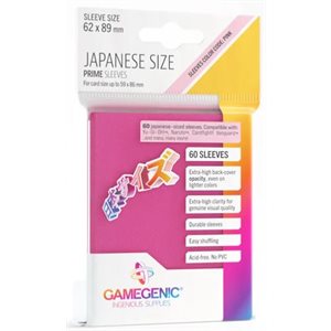 Sleeves: Gamegenic Prime Japanese Sized Sleeves Pink (60)